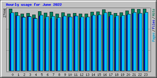 Hourly usage for June 2022